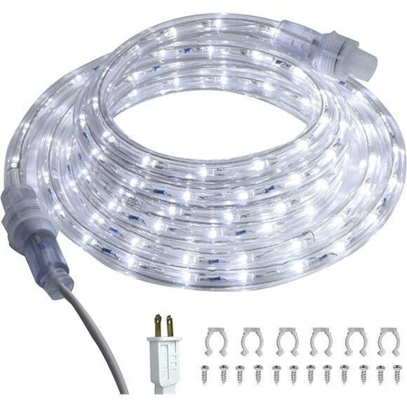 LED rope lights waterproof connectable flexible tube lights for patio garden dec - Picture 7 of 7